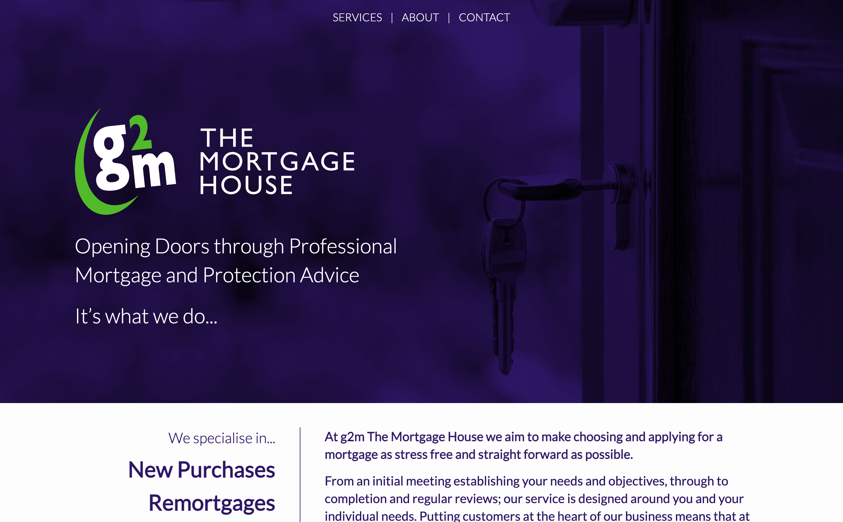 g2m The Mortgage House website