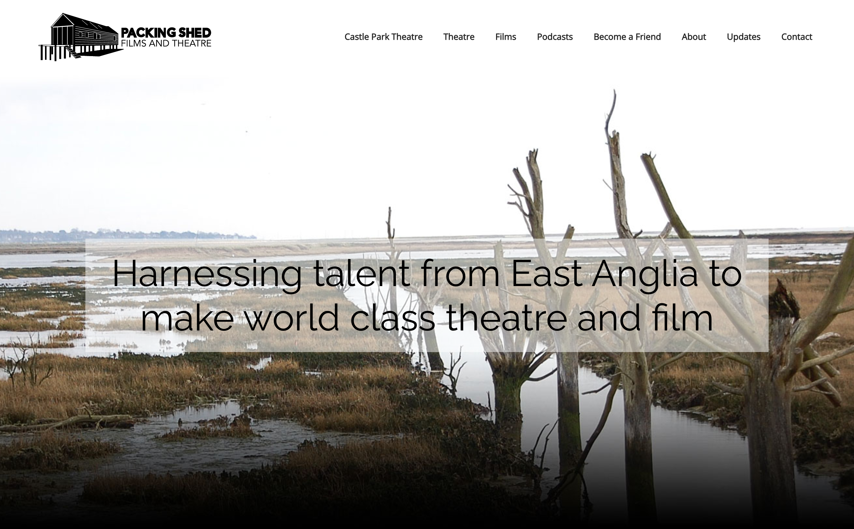 Packing Shed Films and Theatre website